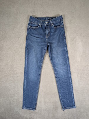 Old Navy Jeans Adjustable Waist Size 12 Original Taper Built in Flex