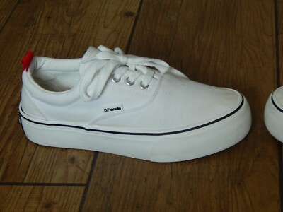 D. FRANKLIN ECLIPSE WHITE SCHUHE SNEAKER, UK 7,5, EU 41