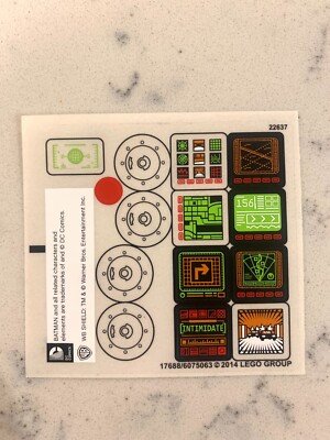 LEGO STICKER SHEET for 76023, Sheet 2, The Tumbler, New & Genuine