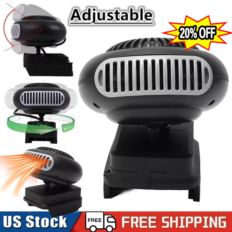 Space Heater 12-48V Battery Powered Electric Heater Fan For BL15 BL1820 BL1840-image