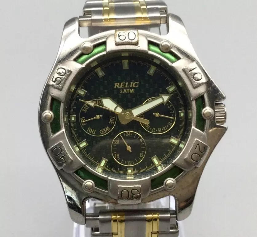 Relic wet mens watch sale