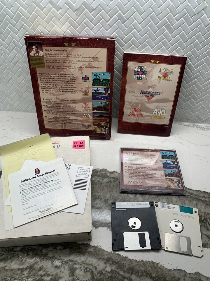 Sierra / Dynamix ACES The Complete Collector's Edition Big Box PC CD 1995 ROM - Image 4 of 4