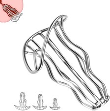 GeRRiT Edelstahl Hohl Analplug S/M/L Offener Buttplug Metall Analtunnel Vagina