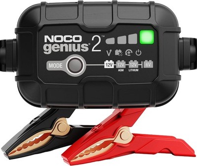 NOCO GENIUS2UK Smart Battery Charger 6V 12V 2A Compact Maintainer Desulfator