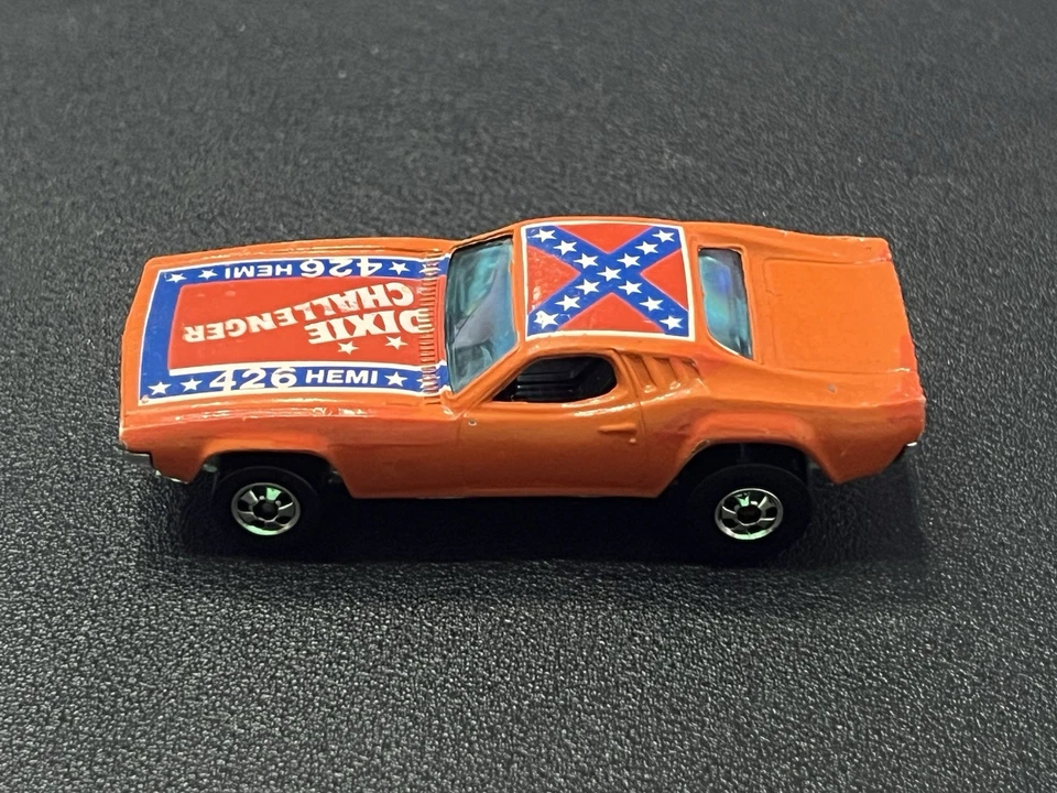 Dodge Orange 426 Hemi Hot Wheels Dixie Challenger sin bandera en el techo de colección Foto 3 de 4