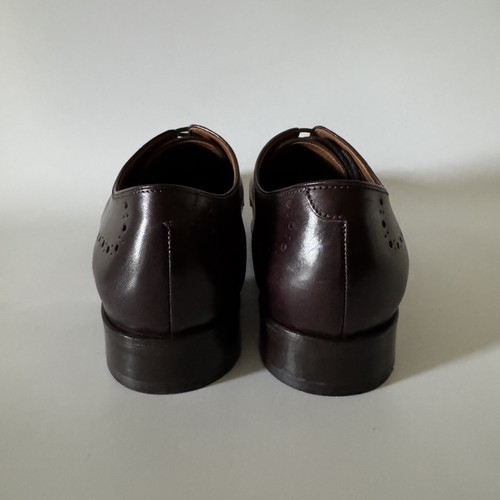Allen Edmonds Shoes Mens Size 8D Lucca Derby Leather Dress Made In Italy Brown - Picture 4 of 8