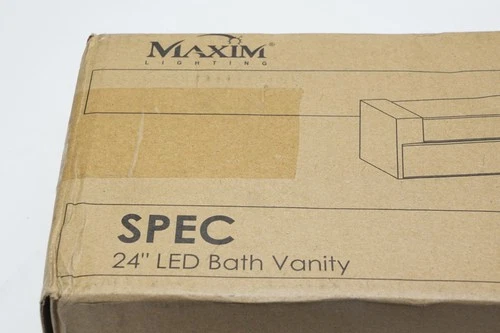 New Maxim 52002BK Spec LED 24 inch Black Bath Vanity Wall Light Ships FREE - Picture 3 of 5