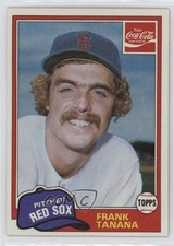 1981 Topps Coca-Cola Team Sets Boston Red Sox Frank Tanana #7 1i9m