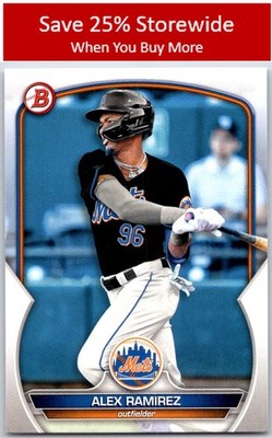 Alex Ramirez 2023 Bowman Draft #BD-17 New York Mets