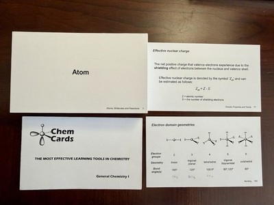 Chem Cards General Chemistry I Flash Cards