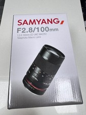 Samyang f/2.8 100mm ED UMC Macro Lens for  Nikon AE NEW