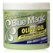Blue Magic Olive Oil Leave-In Styling Hair Conditioner 13.75 OZ