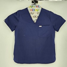 Figs Scrub Top Womens Large Catarina One Pocket Navy Blue Healthcare Uniforms