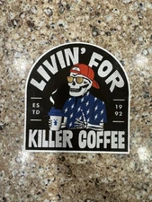 Dutch Bros Sticker LIVIN FOR KILLER COFFEE STICKER