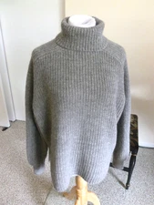 ISABEL MARANT Turtleneck Sweater Sz 38 Bust 50" Alpaca-Wool HEAVYWT NWOT $935