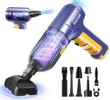 Car Vacuum Portable Cordless 3 in 1 Handheld Car Vacuum 15000PA High Power wi...