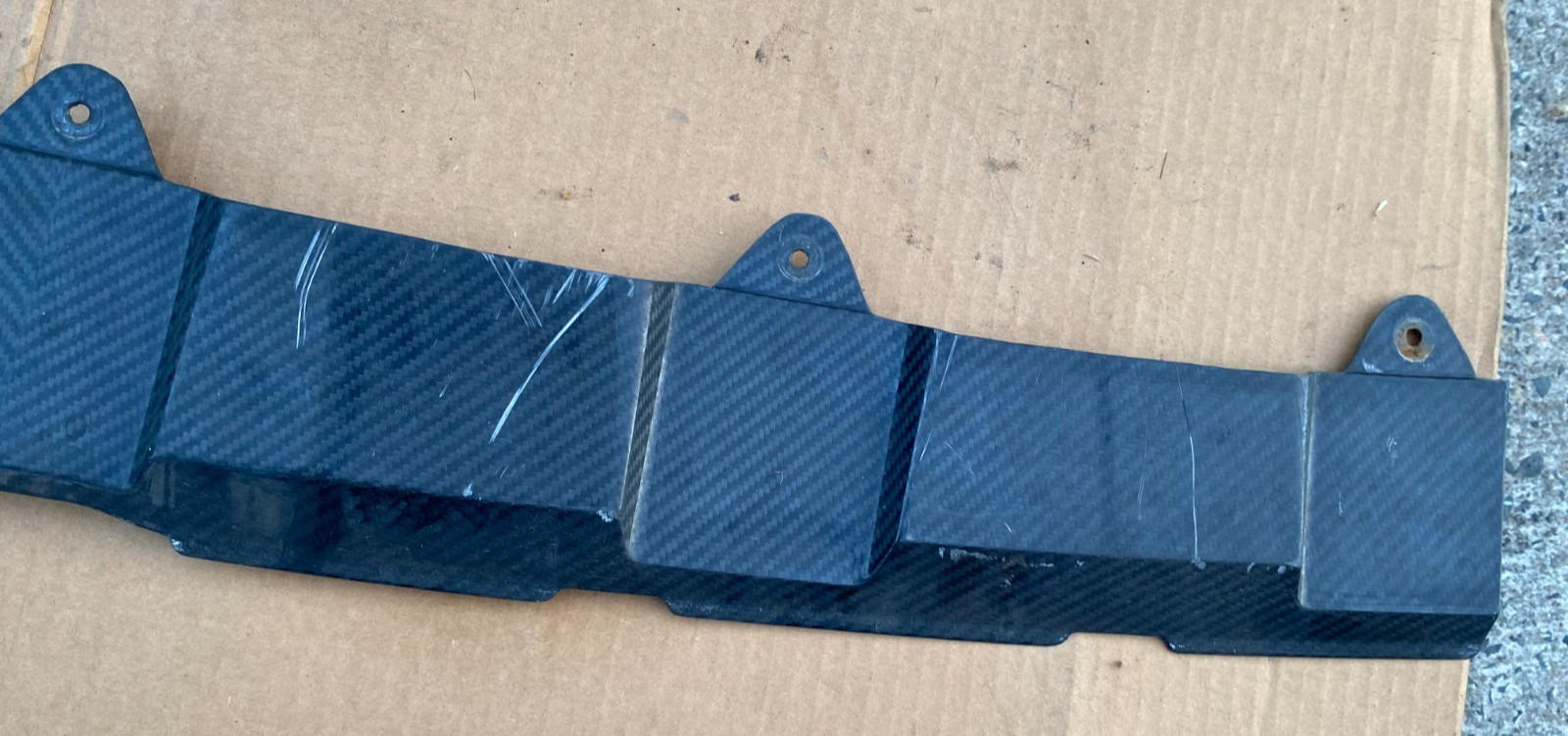 Used Bentley Bentayga 2015+ Front Carbon Fiber Spoiler Insert Lip 36A071609A OEM