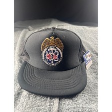 National Troopers Coalition Baseball Cap Black Mesh Trucker Style Adjustable