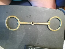 loose ring snaffle bit 5 3/4 in nickel  