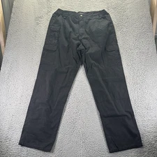 5.11 Tactical Pant Men 40x34 Black Cotton Cargo Straight Utility Workwear Travel