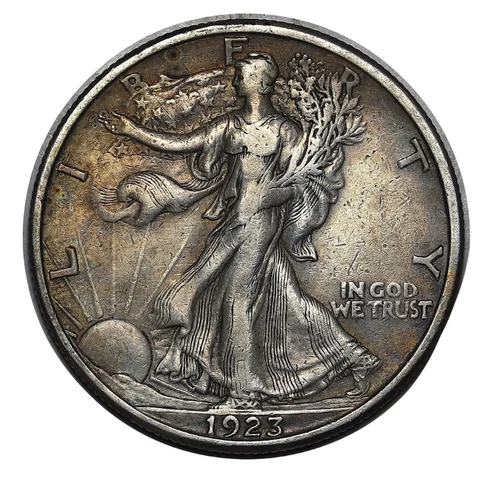 1923-S Walking Liberty Half Dollar, XF+ Rare Low Mintage Key Date,