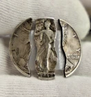 1942 US Walking Liberty Half Novelty Broken Coin (3) Pieces