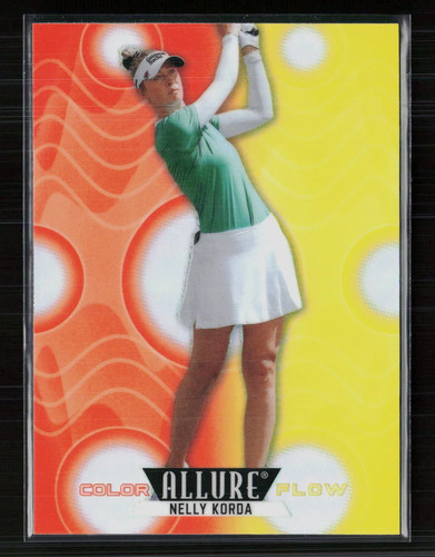 Nelly Korda [Orange Yellow] #CF-29 2026 Upper Deck Allure Color Flow card