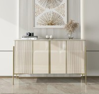 Sideboard Modern Holz Wohnzimmer MöBel Schrank Kommode Luxus Beige