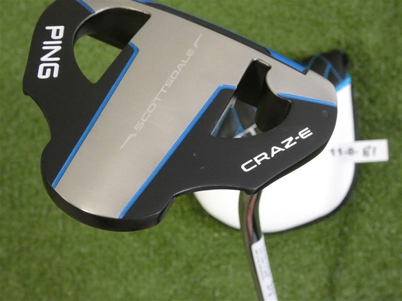 Ping 2025 Scottsdale Craz-E CB 37.25" Straight Putter HC S Stroke Black Dot New - Image 3 of 4