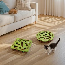 Cat Felt Maze Puzzle Box Self-Play Toy With Bell Interactive Enrichment For Cats
