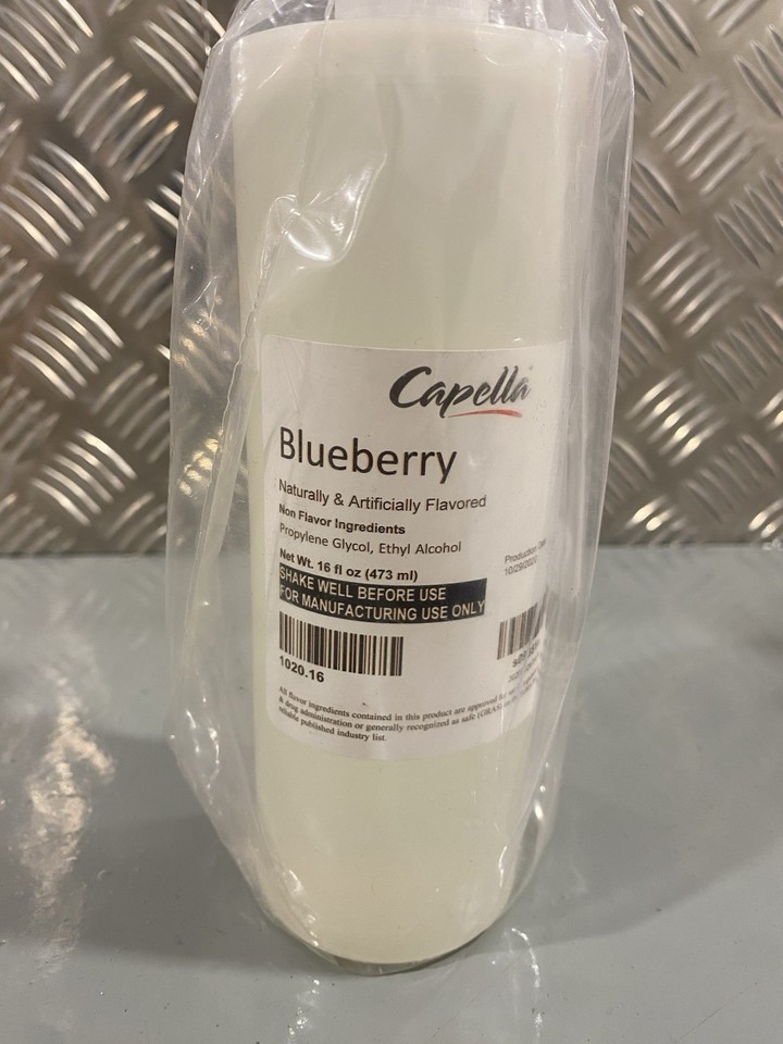 Capella Blueberry Flavour Concentrate 16oz 473ml Production Date 29/10 ...