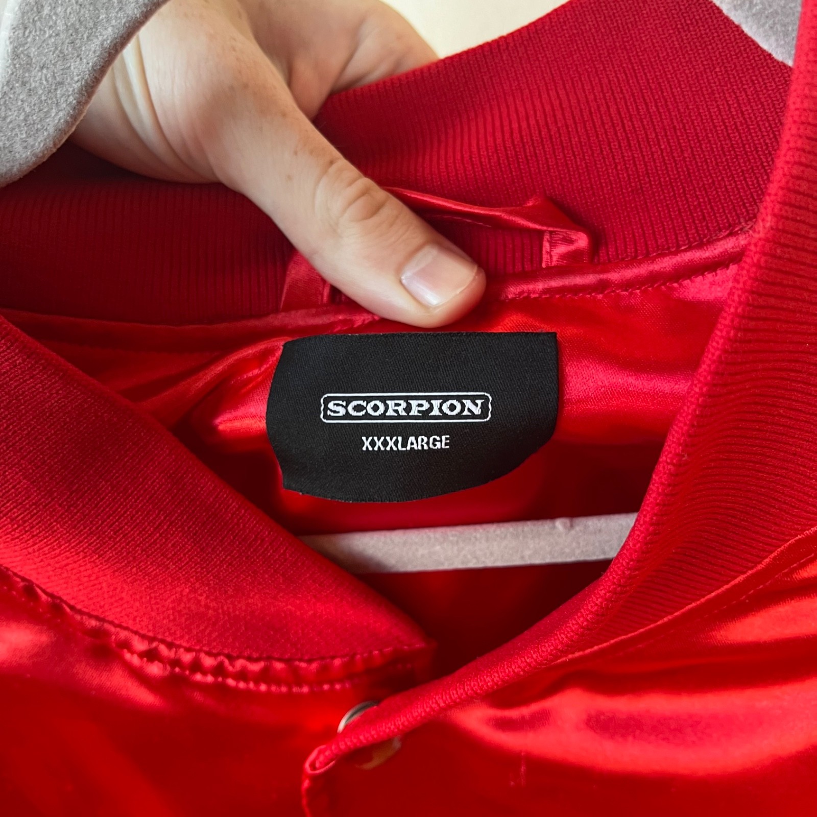 Drake Skorpion Ovo 2018 Tour Bomber Jacket Sz XXL Red Satin Promo Rare image 7