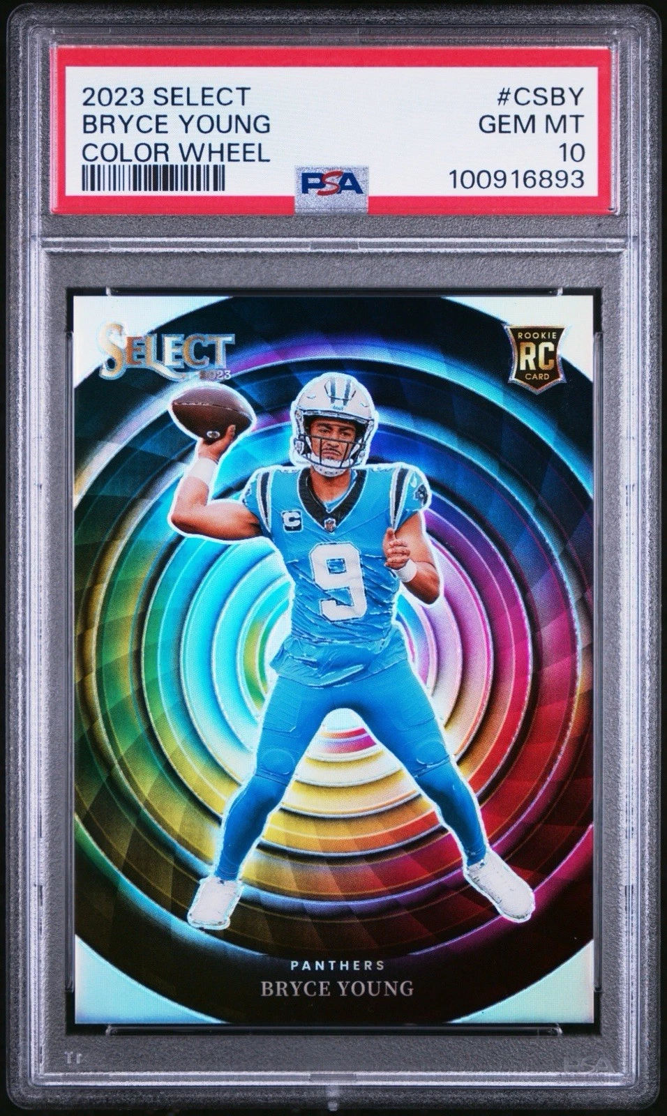 Bryce Young Panini Select Color Wheel #CSBY Base