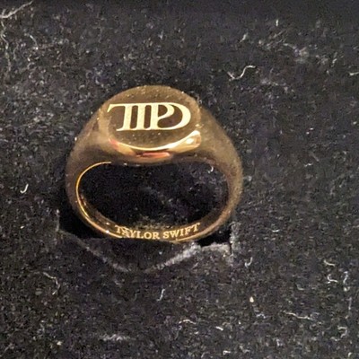 Taylor Swift Size 5 Ring The Tortured Poets Department Gold Plated Eras Tour