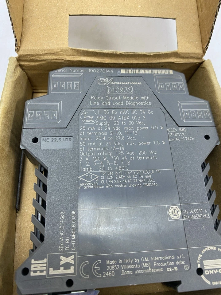 GM International D1093S Relay Output Module with Line and Load diagnostics - Image 4 of 4