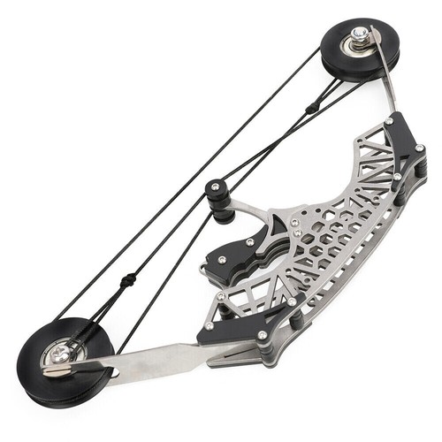 8.6" Stainless Steel Mini Compound Bow 10 Arrows Archery Bow Set Shooting Toys - Picture 14 of 18
