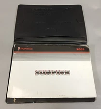 2003 Pontiac Sunfire Factory Original Glovebox Owners Manual Book Portfolio