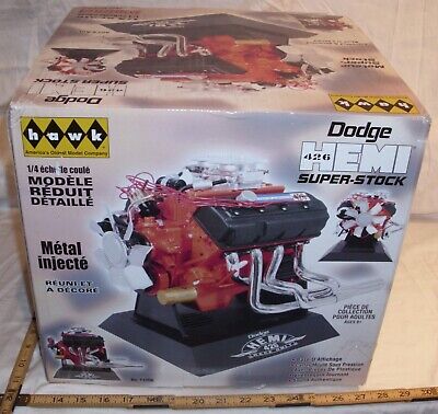 HAWK DODGE 426 HEMI SUPER STOCK ENGINE 1/4 scale MODEL NEW IN BOX HAWK DODGE 426 HEMI SUPER STOCK ENGINE 1/4 scale MODEL NEW IN BOX