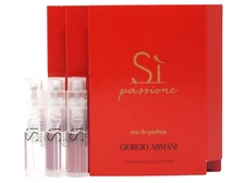 GIORGIO ARMANI SI PASSIONE EDP 1.2ml .04fl oz x 3 PERFUME SPRAY SAMPLE VIALS