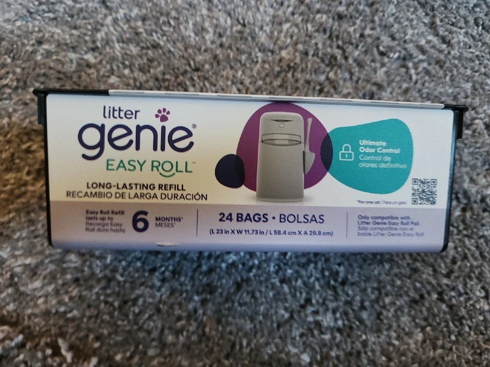 Litter Genie Easy Roll Cat Litter Disposable System 24 Bags