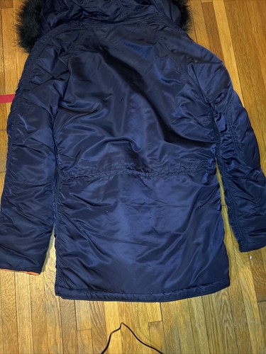 Alpha Industries N3B-N Parka Size Large Women’s Hooded Faux Fur Lined Full Zip - Picture 8 of 9