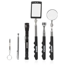 NEIKO 20736A (6) Piece Set, Magnetic Tool & Telescoping Mirror Set, Adjustabl...