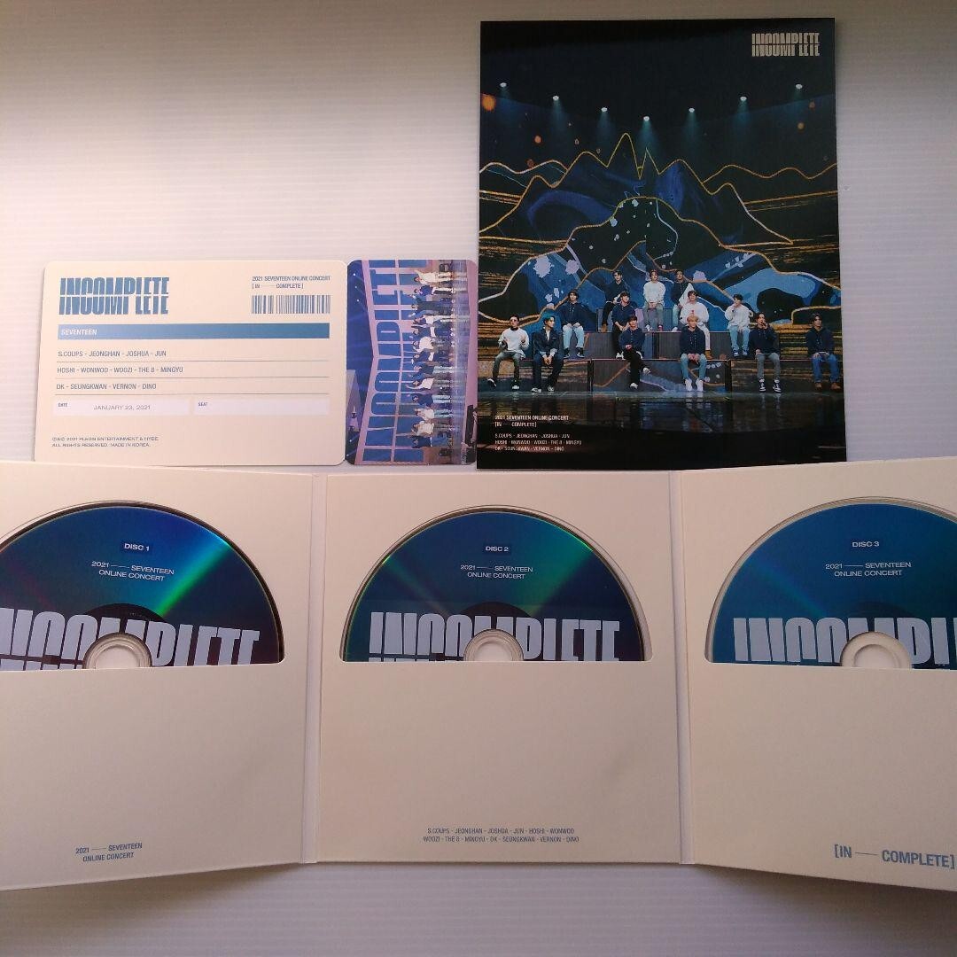 2021 SEVENTEEN ONLINE CONCERT IN COMPLETE DVD 3discs