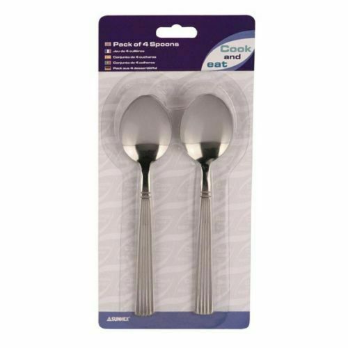 Sunnex Cook & Eat Polished Cutlery 4pc  Desert Spoon