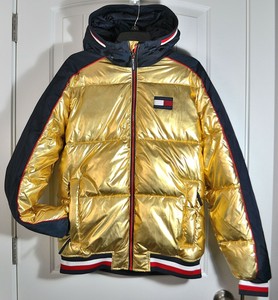 gold tommy hilfiger jacket