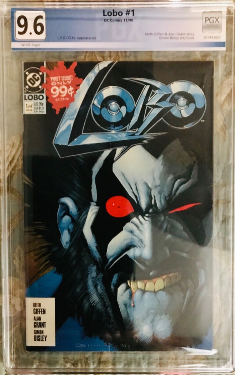 LOBO #1 PGX 9.6 KEY FIRST 1'ST DC ISSUE LEGION APPEARANCE not CGC