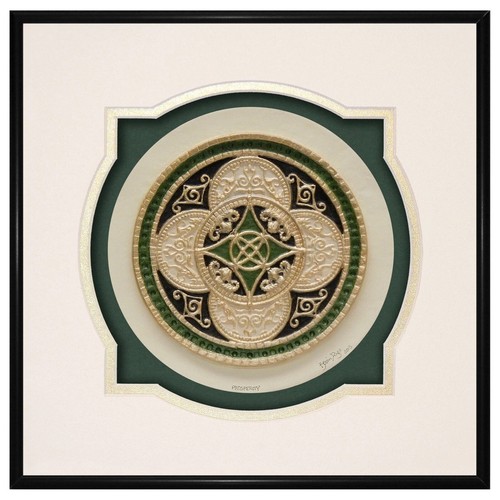 Celtic Ring of Prosperity- Cast Paper- Celtic Blessing- Irish/Scottish Art - 第 1/3 張圖片