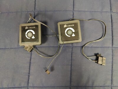 Original Square Corsair H100 / H80 Fan controls + Intel / AMD mounting hardware