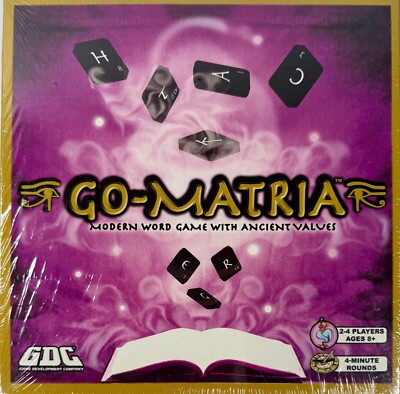 Go-Matria Brettspiel - Wortspiel mit alten Werten 2008 - (8+) ~ NEU & VERSIEGELT