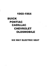 6 Way Power Seat Service 1960-1964 Buick Pontiac Cadillac Chevrolet Oldsmobile